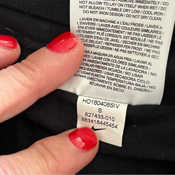 Nike Tie Dye Bomber Jacket Size Small Black and White Neutral Lightweight Coat - Picture 10 of 12